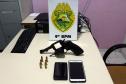 Pontal do Paraná, 23 de janeiro de 2019. Operação Verão 2018/2019 - Flagrante de Posse de Arma de Fogo
