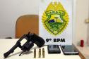 Pontal do Paraná, 23 de janeiro de 2019. Operação Verão 2018/2019 - Flagrante de Posse de Arma de Fogo