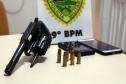 Pontal do Paraná, 23 de janeiro de 2019. Operação Verão 2018/2019 - Flagrante de Posse de Arma de Fogo