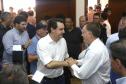 O governador Carlos Massa Ratinho Jr entregou nesta sexta(22) novas viaturas, aparelhos etolométricos e coletes balísticos às unidades da Polícia Militar que pertencem ao 2 Comando Regional - Londrina e região. Londrina,22/02/2019 Foto:Jaelson Lucas / ANPr