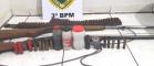 Em situações distintas, armas de fogo são apreendidas, carro é recuperado e quatro homens são presos no Sudoeste do Paraná 