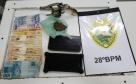 Trio é preso por porte de arma de fogo, envolvimento com drogas e furto no município da Lapa, no Sudeste do estado