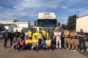 Para conscientização de trânsito, órgãos de segurança do estado e empresas promovem carreata e blitz educativa em Carambeí (PR)