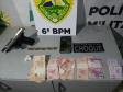 No Oeste do PR, PM apreende drogas e arma de fogo durante o fim de semana