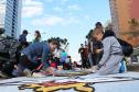 Curitiba, 20 de junho de 2019. Tapete da Policia Militar Corpus Christi. Foto: Policias Militares e Familiares.