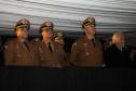São José dos Pinhais, 05 de julho de 2019. Aspirantado turma 2019. Foto: Cel. Ronaldo de Abreu, Comandante da APMG, Cel. Samuel Prestes, Comadante do Corpo de Bombeiros, Cel. Péricles de Matos, Comandante-Geral da PMPR, e Darci Piana, Vice-governador do Paraná.