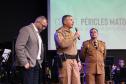 Curitiba, 04 de agosto de 2019.  Culto da Policia Militar Comunidade Alcance Foto: Pastor Marciano, Comandante Geral Cel. Pericles de Matos e Cel Prestes.