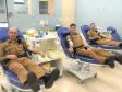 Em menos de dois dias, 13 policiais militares aderem à campanha de doação de sangue do 7º BPM no Noroeste do estado
