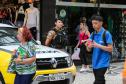 Policiais Militares em ocorrência nesta sexta-feira (8) Dia Internacional da Mulher no centro de Curitiba.   Curitiba, 08/03/2019 -  Foto: Geraldo Bubniak/ANPr