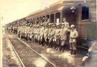 Imagem histórica - Embarque da Tropa 