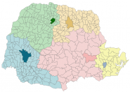 Mapa da Articulação Regional da Corregedoria Geral