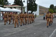 Formatura do CPCOM no pátio da APMG