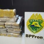 Em ocorrências distintas, BPFron apreende mais de 28 quilos de maconha no Oeste do estado