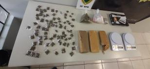 Batalhão da PM da Capital apreende mais de dois quilos de maconha durante abordagem no Cajuru