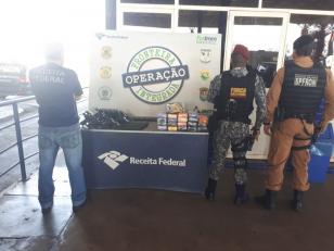 Durante Operação Hórus, BPFron apreende mais de 20 quilos de crack e armamento pesado na Ponte Internacional da Amizade