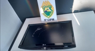 PM de Cianorte (PR) recupera objeto de furto e encaminha autor do delito 