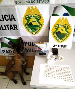 Drogas são apreendidas pela PM durante cumprimento de Mandado Judicial em São João (PR), no Sudoeste do estado 