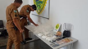 Grande quantidade de cocaína é apreendida pela PM em Londrina, no Norte do Paraná