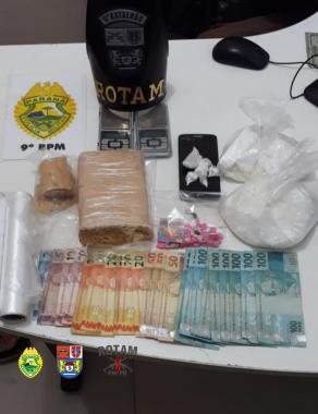 PM descobre Disk Droga em Guaratuba e prende dupla envolvida com o tráfico no Litoral do estado