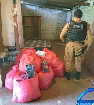 Durante Operação Hórus, policiais do BPFron apreendem produtos contrabandeados em Foz do Iguaçu (PR)