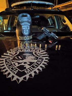 5º Batalhão apreende arma de fogo e entorpecentes em Londrina, no Norte do Paraná