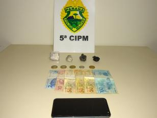 ROTAM prende trio e apreende crack, maconha e dinheiro no Noroeste do estado