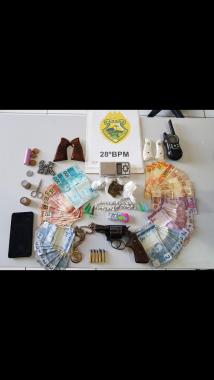 Confusão com tiros na área rural de Palmeira termina com quatro presos pela PM