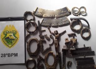 PM da Lapa localiza receptador de objetos furtados de túmulos