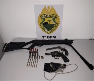 PM de Honório Serpa encaminha homem e apreende três armas de fogo no Sudoeste do estado