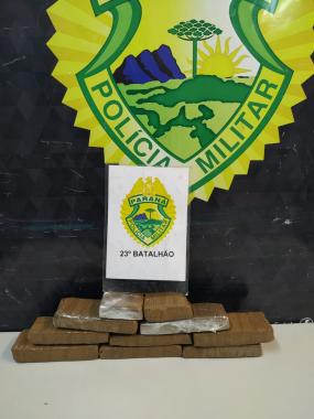 Motociclista é flagrado pela ROTAM com 10 tabletes de maconha no Boqueirão, Capital do estado