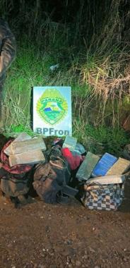 BPFron apreende mais de 43 quilos de maconha durante patrulhamento no Oeste do estado