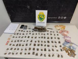 Na CIC, PM prende homem e apreende 179 porções de maconha, ecstasy e LSD durante patrulhamento