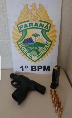 Homem ameaça vizinho com pistola e acaba preso pela PM em Jaguariaíva (PR), nos Campos Gerais