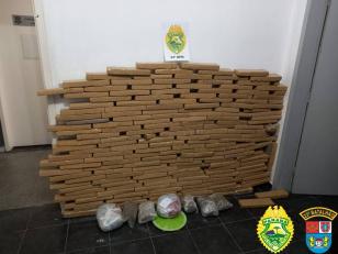 Abordagem em Curitiba leva ROTAM a apreender 156 quilos de maconha em São José dos Pinhais, na RMC