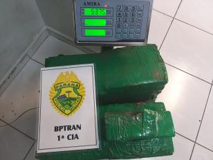 BPTran vai prestar atendimento a acidente de trânsito e encontra mais de 53 quilos de maconha em Curitiba