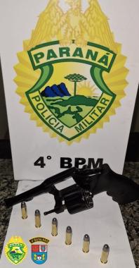 Em Sarandi (PR), PM prende homem e apreende arma de fogo durante patrulhamento