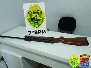 Em Rondon (PR), PM recupera carro e apreende arma de fogo durante patrulhamento
