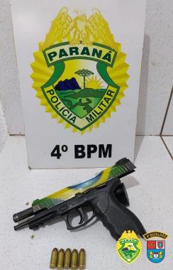 No Noroeste do estado, PM é acionada para atender acidente de trânsito e um homem acaba preso por porte ilegal de arma de fogo