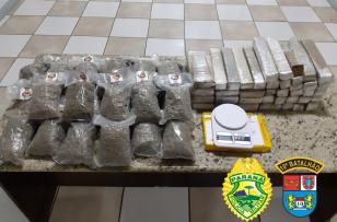 PM cumpre de mandado judicial em Apucarana e apreende mais de 30 quilos de maconha e skunk