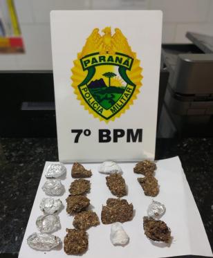 Avó denuncia neto à PM por tráfico de drogas em Cidade Gaúcha (PR) e maconha é apreendida