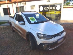 No Sudoeste do estado, PM recupera carro roubado durante patrulhamento