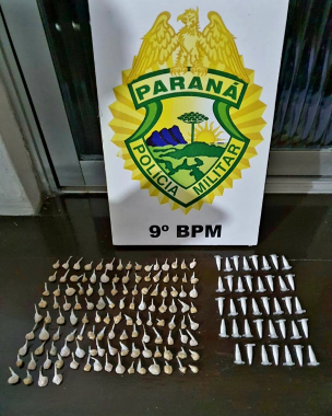 PM prende homem e apreende 163 porções de crack e cocaína em Matinhos (PR)