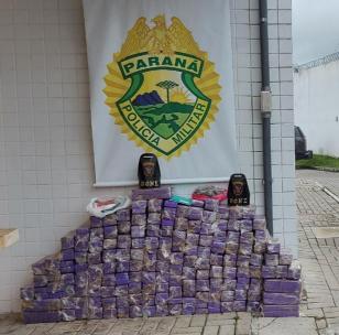 RONE apreende mais de 248 quilos de maconha em Fazenda Rio Grande, na RMC