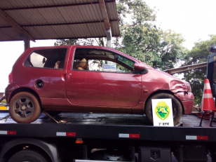 No Sudoeste do estado, PM recupera carro pouco tempo após o furto