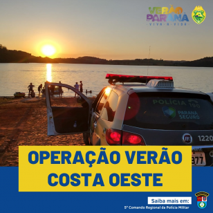 PM aborda mais de 6 mil pessoas e flagra 13 condutores embriagados durante o Verão Paraná na Costa Oeste
