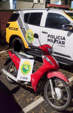 No Sudoeste do estado, PM encaminha homem e apreende uma motocicleta