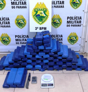 PM apreende mais de 50 quilos de maconha em Pato Branco (PR)