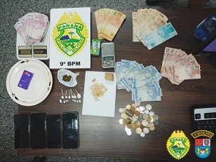 PM prende quatro pessoas e apreende porções de drogas em Matinhos (PR)