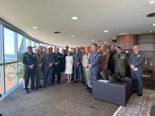 CG da PMPR participa de reunião com a Presidente do TSE. 