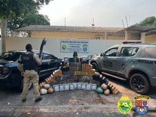 Apreensão feita pela equipe ROTAM do 7º Batalhão de Polícia Militar (BPM).
